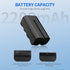 FEELWORLD NP-F550 2200mAh Battery Replacement, USB-C Fast Charging for LED Video Light and Camera Monitor
