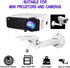 2-Be-Best Adjustable Projector Wall Mount for Mini Projectors, Load 11 lbs, Length 7.9" with 1/4" Mounting Screw, White