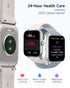 Smart Watch for Women with Alexa, 1.8" IP68 Fitness Tracker, Heart Rate/Sleep Tracker, Compatible with Android & iOS