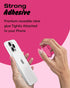 Svanove Adhesive Phone Grip Stand, Cute Silicone Clear Stick on Phone Grip Holder Collapsible Kickstand for iPhone