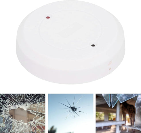Glass Break Noise Sensor, Strong Detection High Sensitivity Ultrahigh Sensitivity Glass Alarm for Family Safety