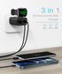 24W USB C Charger, 3 in 1 Design with Apple Watch Wireless Charger, PD Charger for iPhone and AirPods