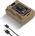 NEEWER NP-FZ100 2400mAh Battery for Sony A7R V, A7S III, A7 IV, USB-C Charging Cable, Compatible with Sony ZV-E1, FX3,