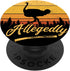 Allegedly Ostrich Flightless Bird Retro Sunset PopSockets PopGrip: Swappable Grip for Phones & Tablets