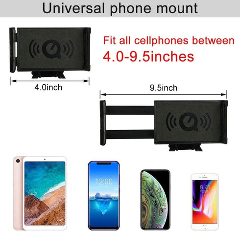 Universal Mobile Phone Stand, Lazy Cell Phone Holder & Neck Tablet Mount Holder, Flexible Bracket (Black)