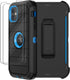 iPhone 11 Case with Belt Clip Holster, 2 x Screen Protector, Military Grade Heavy Duty Shockproof Dust-Proof Cover
