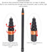 Yunseity 9.8ft 9 X3 2 X2 Action Camera Selfie Stick, Extendable Selfie Stick, Sections Aluminum Alloy Camera Selfie