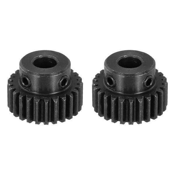 MECCANIXITY 2Pcs 1M 25T Steel Motor Pinion Gears, RC Motor Gears Fits