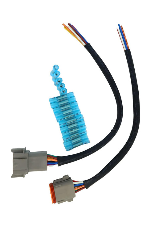 DT Connector Pigtail Cable, 8 Pin Male and Female 1ft/30cm