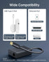 ELECTOP Ethernet Adapter for Chromecast with Google TV, USB Type C to RJ45 Ethernet Network Adapter Compatible with Google TV Chromecast HD/4K and More Streaming TV Sticks((Adhesive Tape Included)