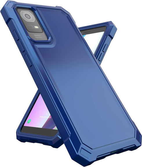Ailiber TCL ION X Phone Case, Dual Layer Structure with Screen Protector, Heavy Duty Rugged Cover for TCL ION V-Blue