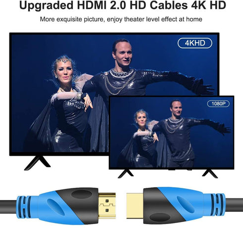 4K 30 2.0,18Gbps) 4K@60HZ 2K 1080P 3D PS4/PS5 ect(9m) HDMI FT Cable (HDMI Ultra High Speed Gold Plated