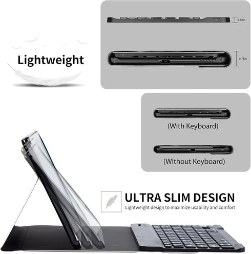 Gorgeous Mushrooms Keyboard Case for Kindle Fire HD 10 and Fire HD 10 Plus 11th Generation 2021 with Detachable