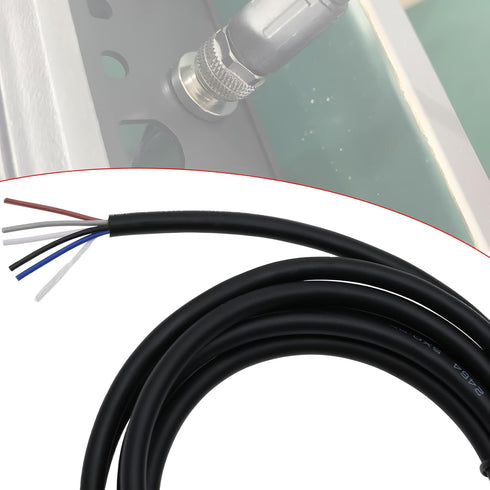 5 Pin M12 Sensor Connector Straight Aviation Cable Female to Female Waterproof Electrical Cable for Automation Control