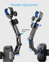 Phone Holder Car, Rear View Mirror Phone Holder - Aluminum Alloy Mount, Multi-Angle Adjustment Compatible with 4-7 Inch