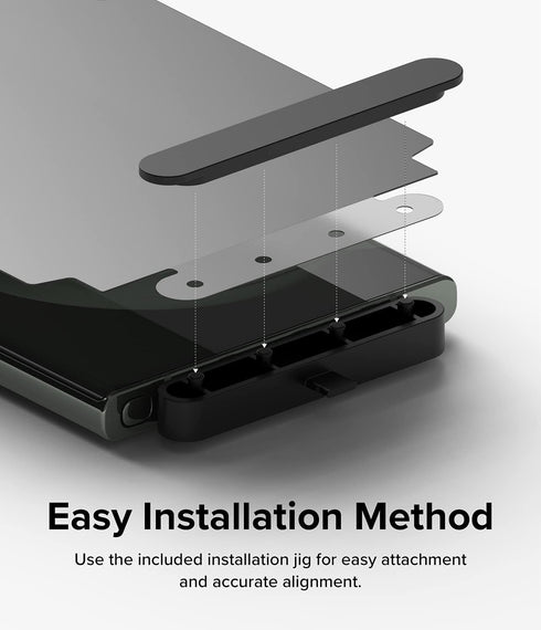 Ringke Privacy Dual Easy Wing for Samsung Galaxy S23 Ultra, Anti-Spy Screen Protector with Easy Application Kit