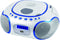 HANNLOMAX HX-309CD Portable CD/MP3 Boombox, AM/FM Radio, Bluetooth, USB Port for MP3 Playback, Aux-in, AC/DC Operated