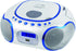 HANNLOMAX HX-309CD Portable CD/MP3 Boombox, AM/FM Radio, Bluetooth, USB Port for MP3 Playback, Aux-in, AC/DC Operated