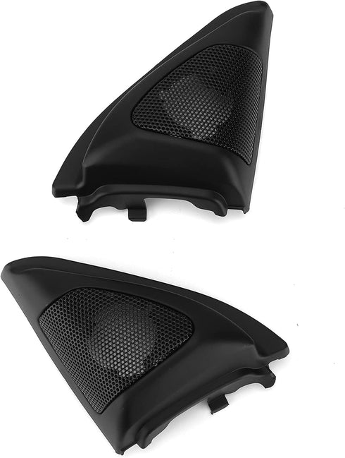 Aramox Stereo Speaker Trim, Pair Car Door Speaker Cover Trim Replacement for Corolla 2003 2006, Black