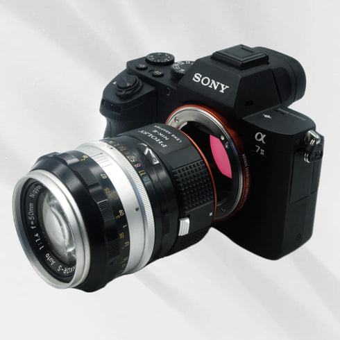 Lens Mount Adapter for Manual Focus, Compatible with Nikon F Lens to Sony E (NEX) Camera Body