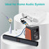 EMK 1x2 1 2 Optical Splitter - In Out Digital Audio Splitter - Compatible With Home Theater, Sound Bar, TV, Blu-ray