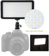 LED Video Light W228, 3200K/6000K LED Light Panel Lamp for Nikon, Canon, Sony Digital Cameras