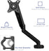 VIVO Universal Full Motion Pneumatic Pole Mount Arm for 17 to 32 inch Monitor Screens, 75mm and 100mm VESA Plate, Black