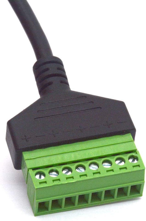 RJ45 Screw Terminal, Ethernet RJ45 Female Plug to 8 Pin Screw Terminal Block Connector for Cat7 6 5