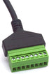 RJ45 Screw Terminal, Ethernet RJ45 Female Plug to 8 Pin Screw Terminal Block Connector for Cat7 6 5