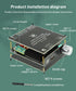 C160H TDA7498E Bluetooth 5.0 Digital Power Amplifier Board - 12-36V AUX, 2 x 160W Speaker Stereo Audio AMP Module for