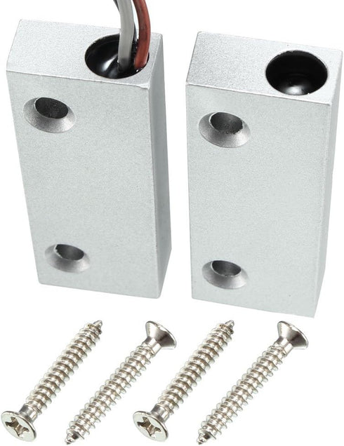 uxcell Rolling Door Contact Magnetic Reed Switch Alarm with 3 Wires for N.O./N.C. Applications