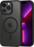 CACOE iPhone 13 Pro Magnetic Case 6.1" - Shockproof, Anti-Fingerprint, MagSafe Compatible, Matte Black TPU Cover.