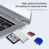 4 Pack USB SD Card Reader, Micro SD Card to USB Adapter, Card Reader for Camera Memory Card Reader