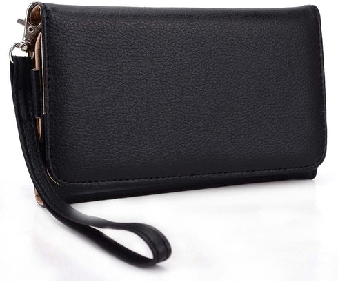 Kroo Clutch Wallet for Smartphones, Black, Fits up to 6-Inch