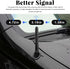 Sylvil 3.15" Car Short Antenna, Aluminum Radio Antennas Replacement, Carbon Fiber Antenna Kit with Screws, AM/FM Roof