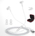 USB Headphone for PC Laptop, Magnetic Wired Earbuds with Microphone Control, Noise Canceling In-Ear Silicone Cap for