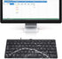 Tosuny Spanish Computer Keyboard, Wired Mini Portable Ultrathin Silent Business Keyboard with 78 Keys