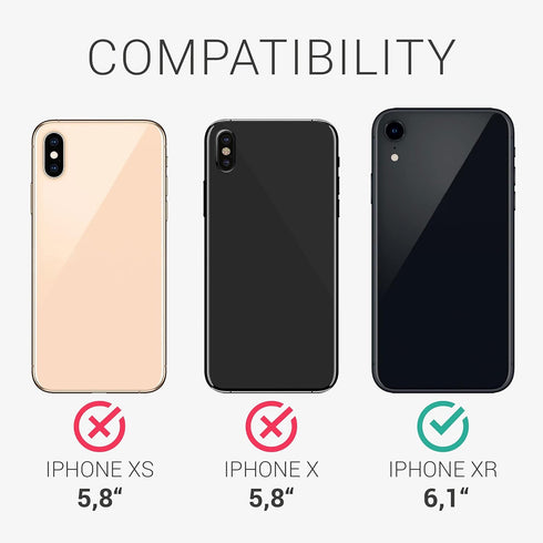 kwmobile Case Compatible with Apple iPhone XR, TPU Phone Cover with Credit Card Holder - Radiant Yellow