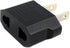 ANRANK E-U4113619AK European to USA American Outlet Plug Adapter, Black, 2-Pack