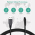 for Nicwell Water Flosser Charger, Lnauy Power Cord Compatible with Nicwell F5025 COSLUS F5020E Oralfree Cordless Portable Water Dental Flosser Replacement Power Supply Adapter Cable
