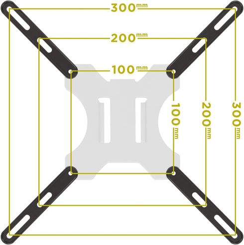Mount-It! 200x200 mm 400x200 400x400 mm 32 Inch 55 Inch VESA Mount Adapter Kit | TV Wall Mount Bracket Adapter Converts