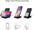 Amazon Basics 10W Qi Certified Wireless Charging Stand, Black for iPhone 15/14/13/12/11/X, Samsung, USB Cable