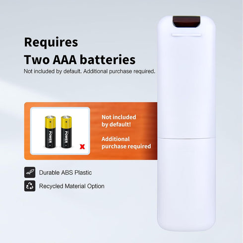 Snrigw YG300 YG210 Replacement Remote Control for ZDK Wielio Meer ARTSEA Home Entertainment Mini Projectors(White)