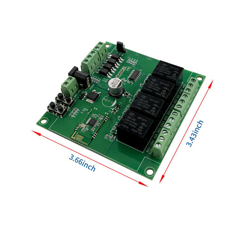DSD TECH 4 Channels Bluetooth Relay Module for Remote Control Switch, Compatible with iPhone and Android 4.3