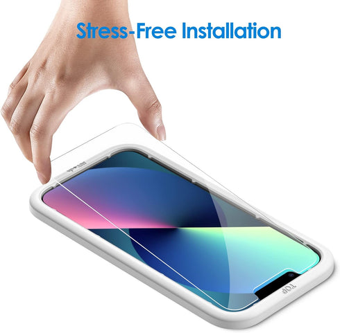 JETech Screen Protector for iPhone 13 mini 5.4-Inch with Camera Lens Protector, Easy-Installation Tool, 2-Pack