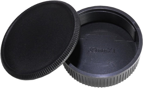 39MM Rear Lens Cap and Body Cap Set Compatible with Leica M39 lens