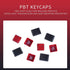 PBT Keycaps 60 Percent, 61 Keycaps OEM Profile Custom Keycaps with Key Puller for Cherry MX Switches