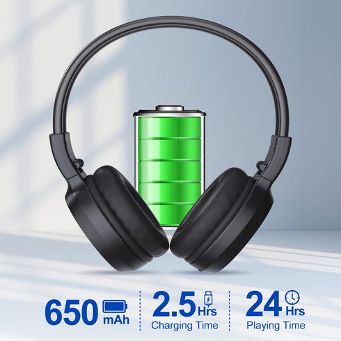 F4 Rechargeable Portable FM Radio Headphones, Best Reception FM Headset Radio Receiver for Daily Use