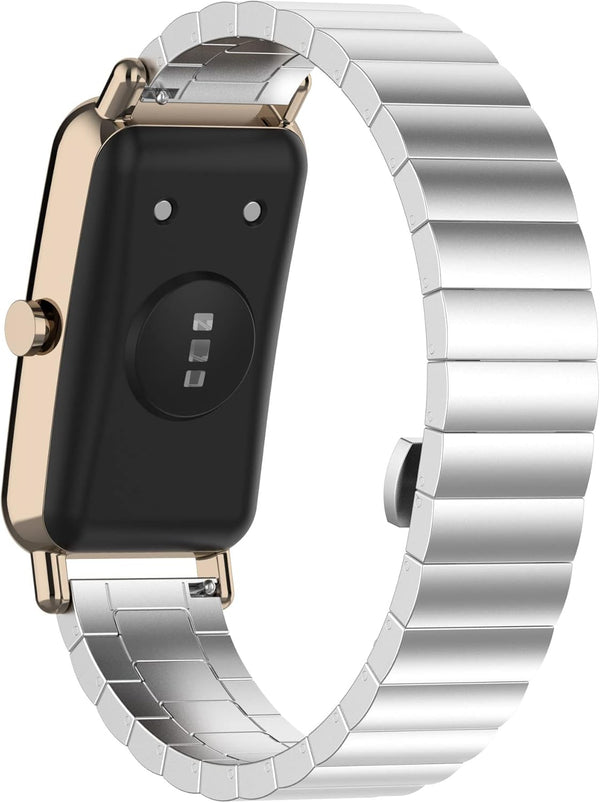 Watch Band for FITVII HM08 Fitness Tracker, Adjustable Metal Strap Replacement