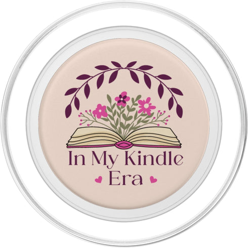 In My Kindle Era Botanical Flowers Book Lover PopSockets PopGrip for MagSafe